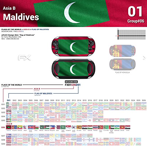 Sony PlayStation Vita Design Skin Bandeira das Maldivas adesivo de decalque para PlayStation Vita