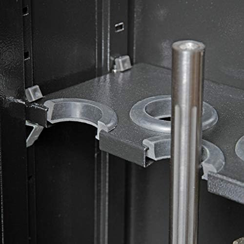 Gabinete de segurança de armas de mobília americana 10 armário de segurança de metal de armas com 3 pt. Sistema de travamento, preto