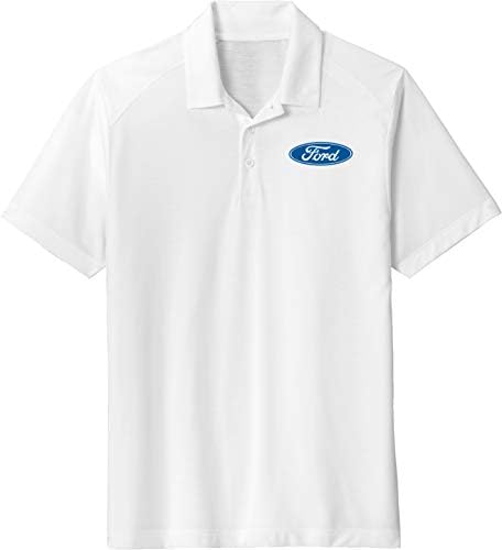 Ford oval Tri Blend Wicking Polo Pocket Print