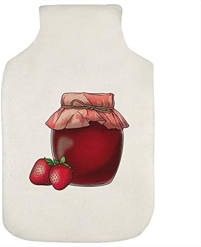 Azeeda 'Strawberry Jam' Hot Water Bottle Bottle