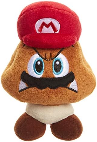 World of Nintendo Goomba com Mario Hat Plush Figura