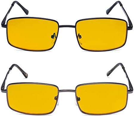 Reducblu 3 pacote de óculos de bloqueio de luz azul para homens - óculos de computador sem ampliação