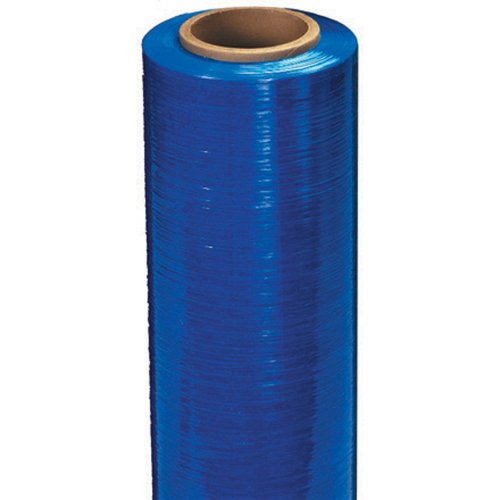 Aviditi 18 x 1500 'Cast Hand Stretch Film, azul, 80 bitola, para proteger pacotes durante o transporte e armazenamento, 4 rolos