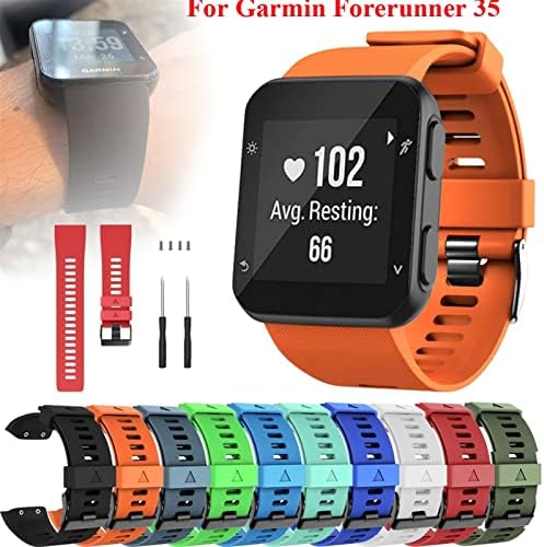 Substituição de pulseira Silicagel Strap Strap para Garmin Forerunner 35 Moda Smart Watch Watch Bandana