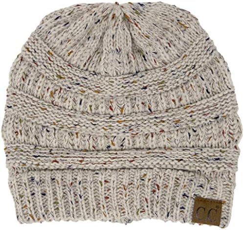Funky Junque Confetti Knit Beanie - Hat de inverno quente e macio - unissex