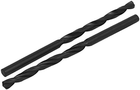 Aexit 3,7 mm DIA Tool Solder de 75 mm de comprimento HSS Fluta em espiral Frill Brill Twist Drill Bit Black 10pcs Modelo: