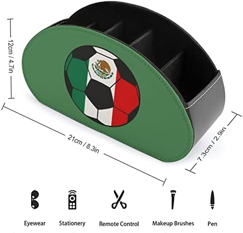 México Futebol de futebol Remote Control Storage Organizador de desktop multifuncional com 5 compartimentos