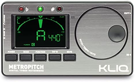 Kliq Metropitch - Metronome Tuner para todos os instrumentos - com modos de ajuste de guitarra, baixo, violino, ukulele e de ajuste