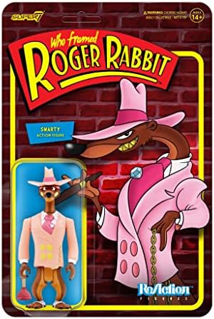 Super7 que enquadrou Roger Rabbit Reaction Smarty Figura
