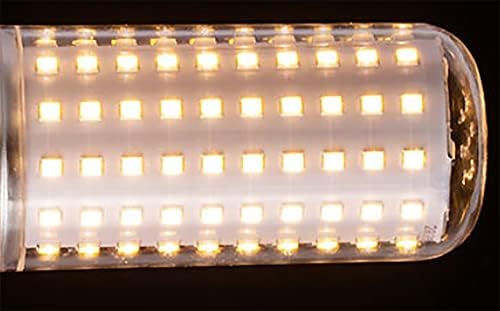 Lâmpada de lâmpada de milho e14 lâmpada de candelabra lâmpada de 200w lâmpada de halogênio equivalente 130 LED 2835Smd para iluminação doméstica e lustre de ventilador de teto Light, 3000k Warm White, AC85-265V, não adquirível, pacote de 4
