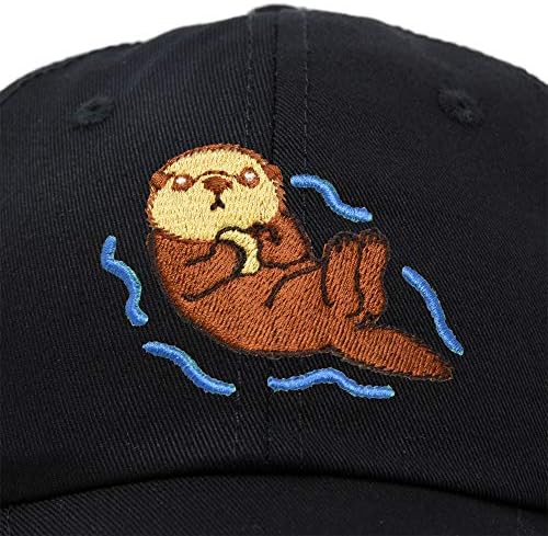 Dalix lontra de capital de animal de animal hat bordou bordado bordado mamãe bapinha de beisebol