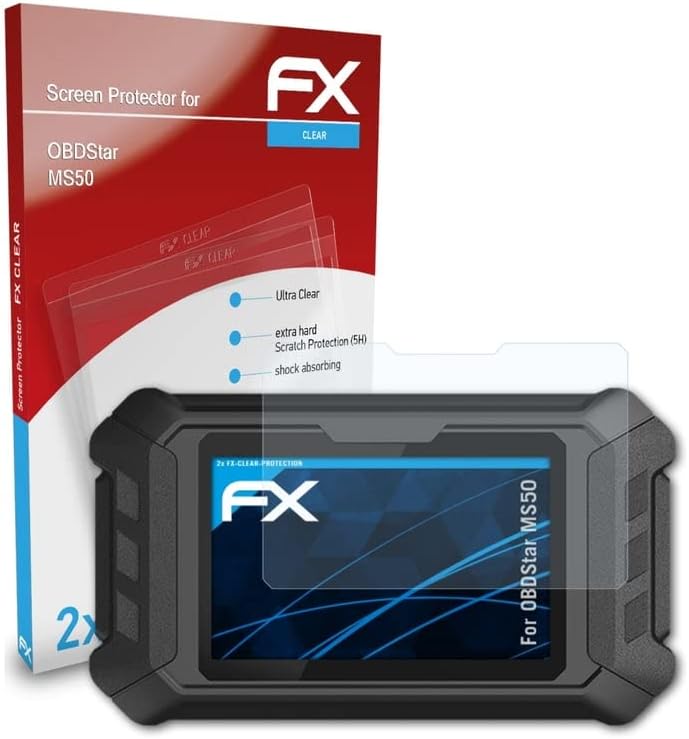 Atfolix Screen Protection Film Compatível com OBDStar MS50 Protetor de tela, filme de proteção Ultra-Clear FX