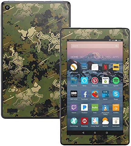 MightySkins Skin Compatível com Kindle Fire 7 - Camuflagem cinza | Tampa protetora, durável e exclusiva do encomendamento