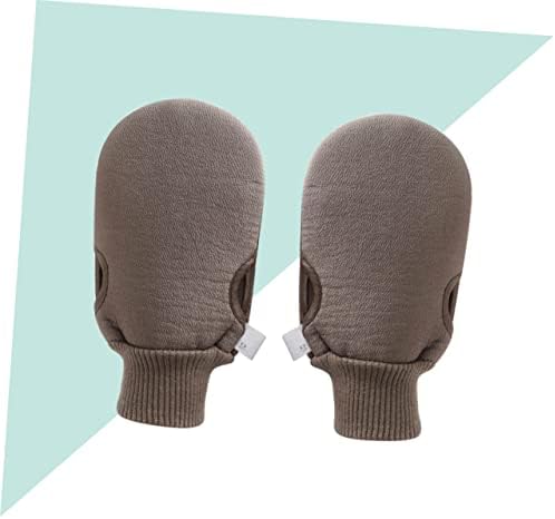 FOMIYES 2PCS Banho Mitt Gloves Luvas Tipo de lavagem Toalhas Banho Loofahs Esfoliando Menção Menção Boscador Prancagem de Brilhas Acessórios
