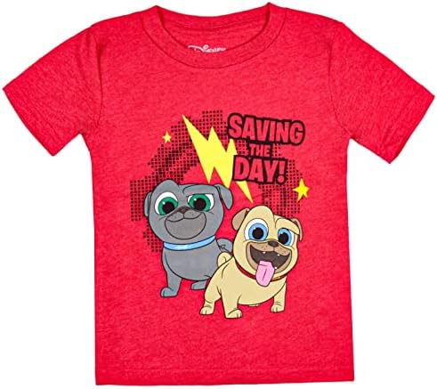 Disney Toddler Boys 'Puppy Dog Pals salvando o dia colecionável camiseta