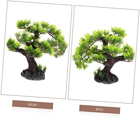 Artificiales para paisagismo de jardim para a árvore de bonsai artificiais decoração de estátua de aquário decoração de aquário