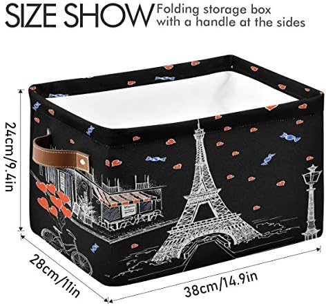 Auuxva Paris Eiffel Tower Storage Storage Cube Cubo Binga