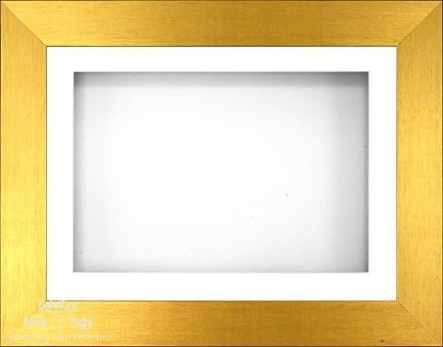 Babyrice 11.5x8.5 Covento Gold 3D Frame / 1 orifício Montagem branca