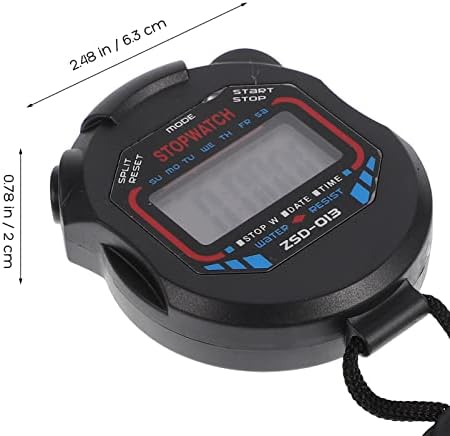 Inoomp Professional Digital Handheld StopWatch Sports Chronograph Timer com recurso de alarme para esportes e árbitros de corredores infantis