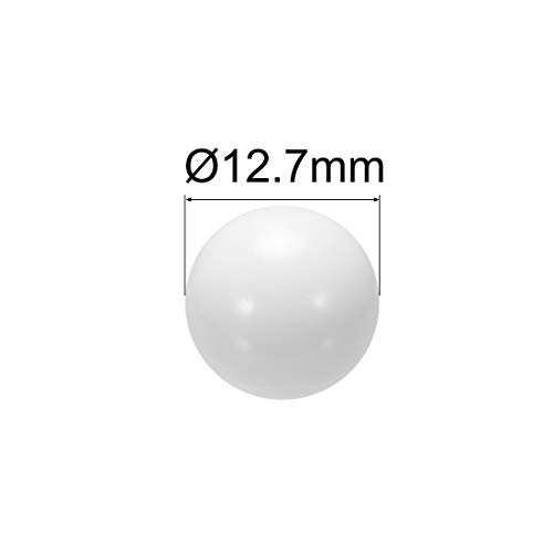 UXCELL 1/2 polegada Pom Coin Ring Balls, bola de rolamento de plástico 50pcs