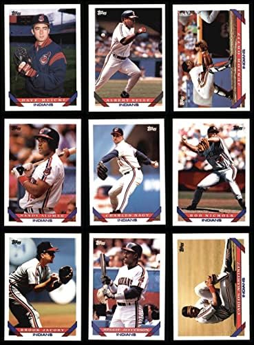 1993 Topps Cleveland Indians quase completa o conjunto de equipes Cleveland Indians NM/MT Indians