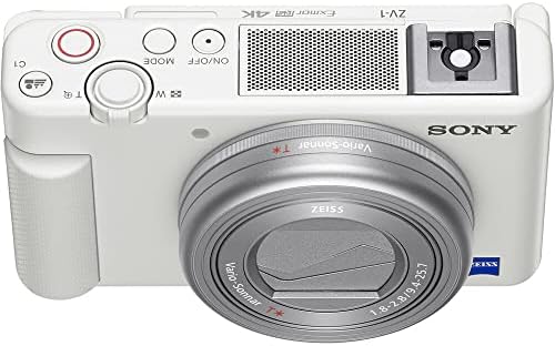 Câmera digital da Sony ZV-1 + 2 x 64 GB de memória + caixa + 3 x NP-BX1 Bateria + Cartão Leitor + Luz LED + Software de