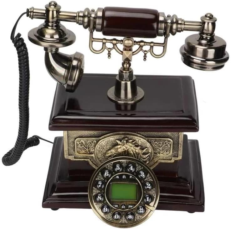 Telefone antiquado ZYKBB Um telefone vintage redial para bar para o escritório para cafeteria