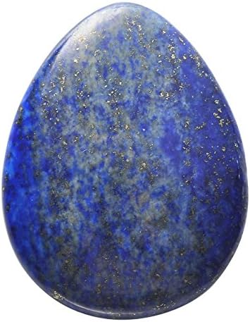 Pesoentão Lapis Lazuli Polícia de preocupação, Pedra de bolso de palmeira polida esculpida Reiki Chakra Curing Cryal