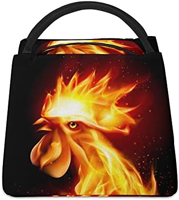 Cabeça Red Cock Fire Rooster Isoled Tote Sag