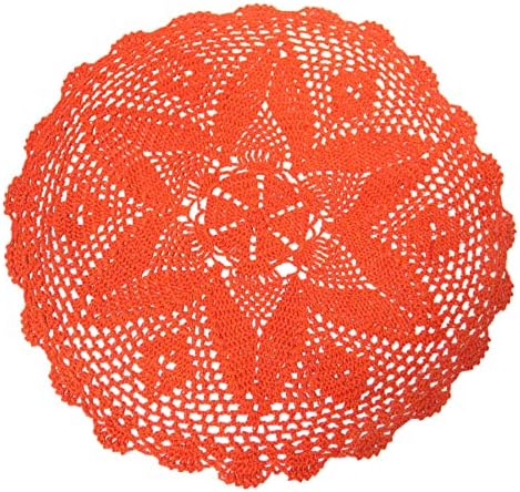 Bibitime Handmade Crochet Lily Flower Lace Gentan Placemats Vasos de casamento Mesa da cozinha