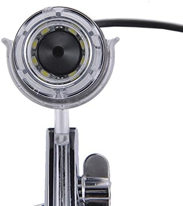 Rongon 50x - 500x Gréia do endoscópio, 8 Microscópio digital USB 2.0 LED, mini câmera com adaptador OTG e suporte de metal,