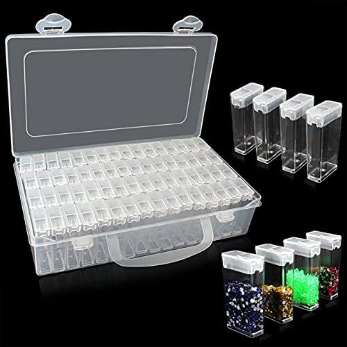 Caixas de armazenamento de acessórios para pintura de diamante EIITO, contêiner 5D Diamond Borderyery Beads Art Kits Case,