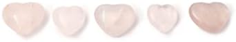 Rose Quartz Heart Small - Cristal de cura de alta qualidade feito com pedra natural e autêntica | Reiki, meditação e