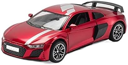 Modelo de carro em escala para R8 Coupe V10 Plus Alloy Sports Modelo de carro Diecast Modal Model Sound Light Gift 1:32