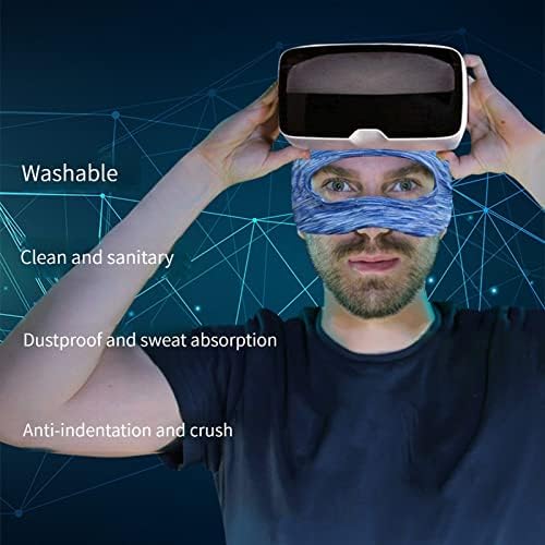 2 pacotes vr máscara respirável banda de suor elástica tampa facial máscara ocular home realidade virtual fone de ouvido