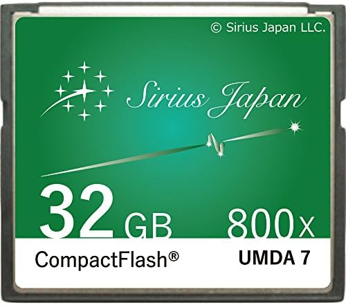 Card Sirius DSC-32GGR CF, 32 GB, verde, 5 cores para escolher, cartão flash compacto, velocidade 800x