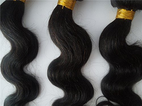 Hairpr Hair 3 Bundles Haf With Virgem Cabelo Virgem Teca de cabelo europeu humano 10 polegadas-28 polegadas cor natural 300 gramas de onda corporal