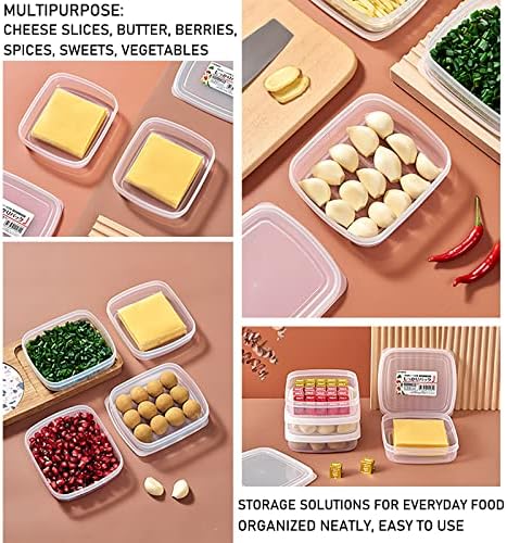 Wonliq 2 Pack-Plastic Cheese Storage Recectadores com tampas herméneas mantém o queijo fresco e delicioso recipiente de queijo para