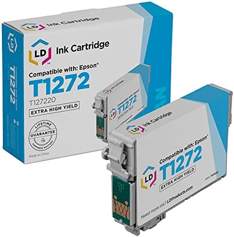 Substituição de cartucho de tinta compatível com produtos LD para Epson 127 T127220 Rendimento extra alto