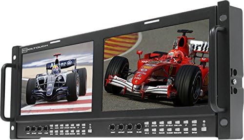 CoolTouch Monitores RX-902HD: 1 entrada SD/HD-SDI, 1 entrada de vídeo analógico, 1 RGB e áudio desbbedicado por tela