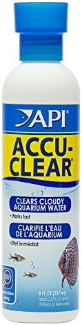 API Accu-Clear Clear Freshwater Aquarium Clarifier de água de 8 onças e estresse do condicionador de água aquário de aquário