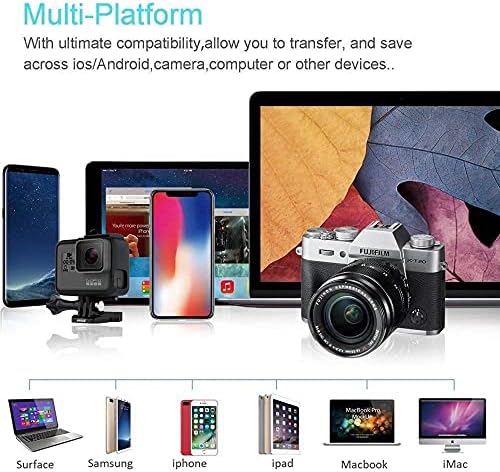 Boxwave Gadget Smart Compatível com Acer Aspire 5 - AllReader SD Card Reader, MicroSD Card Reader SD Compact USB para Acer Aspire 5 - Jet Black