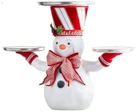 Eesll Rack de sobremesas de Natal para boneco de neve de natal Stand Stand Decorações de jantar de Natal