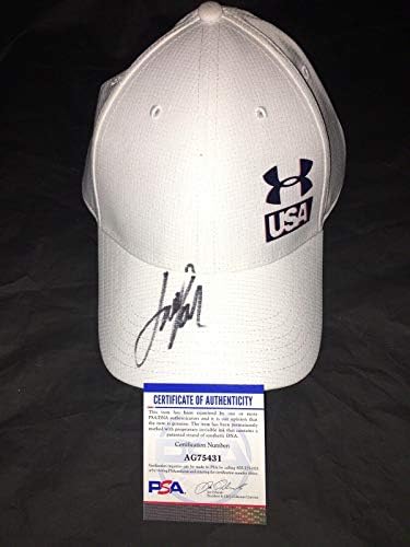 Jordan Spieth assinou o chapéu oficial da Under Armour Ryder Cup USA PSA/DNA #4 - Chapéus e viseiras de golfe autografados