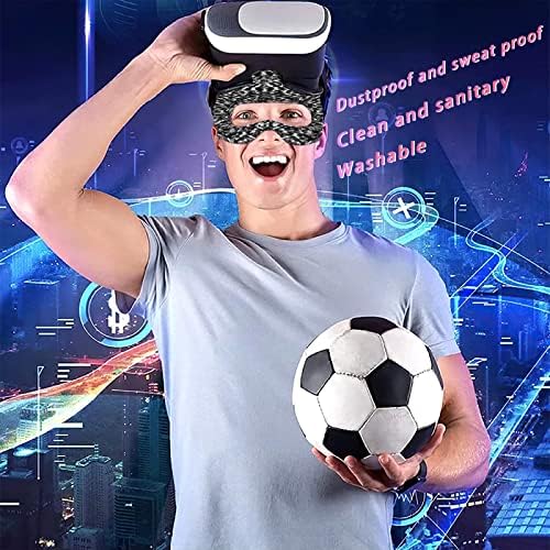 VR máscaras oculares banda de suor VR Cover de tampa do rosto de tamanhos ajustáveis ​​para os exercícios de VR Use com Oculus