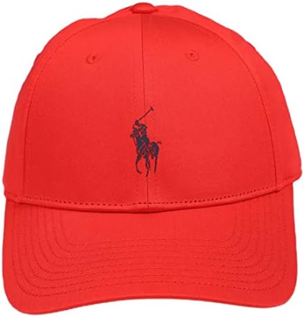 Polo Ralph Lauren Twill Ball Cap Tomate Red Mens Polo Polo Baseball Chapéu ajustável
