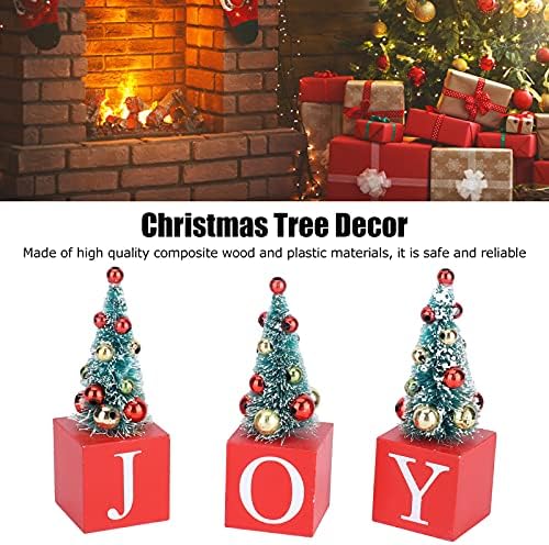Mini árvores de Natal, enfeites de árvore de Natal, árvore de Natal fofa para desktop, para decorações de casas de Natal