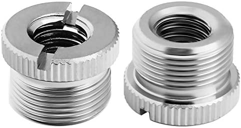 Colicoly 3/8 -16 fêmea a 5/8 -27 Adaptador de rosca para parafuso macho para montagem em suporte de microfone-2 pacote…