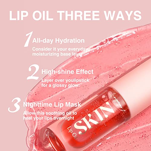 Bangfeng Big Brush Head Hydration Lip Blow Oil Plumping Lip Tint, Hydrating Lip Gloss TINTUED BALMAS DE LIME