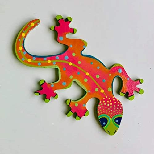 Gecko Cutout inacabado Animal Zoo Nature Decor Decor Decor Decor MDF Forma da tela Estilo 1